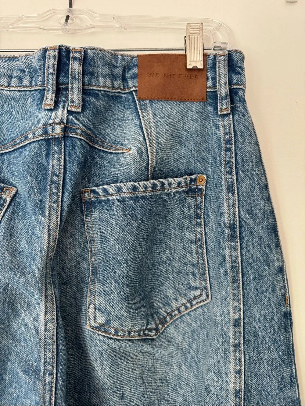 Free People Washed Light Blue Boyfriend Jeans - Picture 7 of 7
